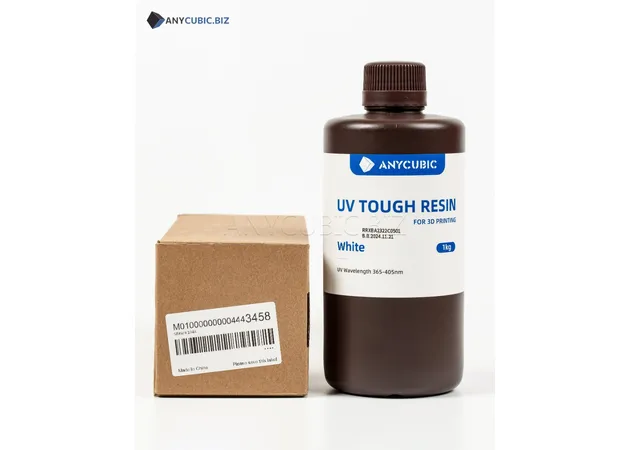 Фото 5 - WHITE Tough Flexible UV Resin Anycubic 1kg
