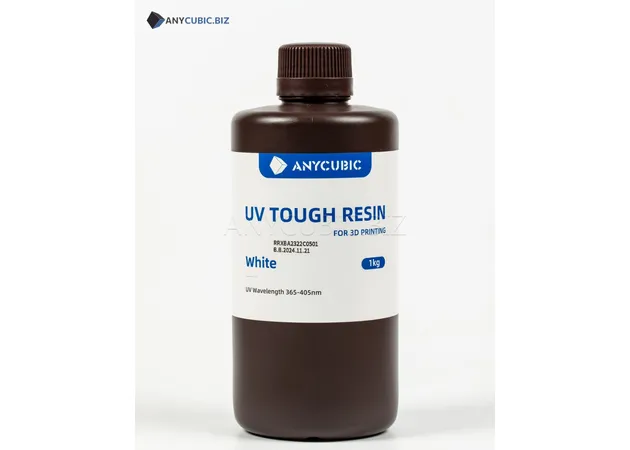 Фото 4 - WHITE Tough Flexible UV Resin Anycubic 1kg