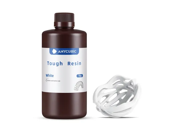 Фото 2 - WHITE Tough Flexible UV Resin Anycubic 1kg