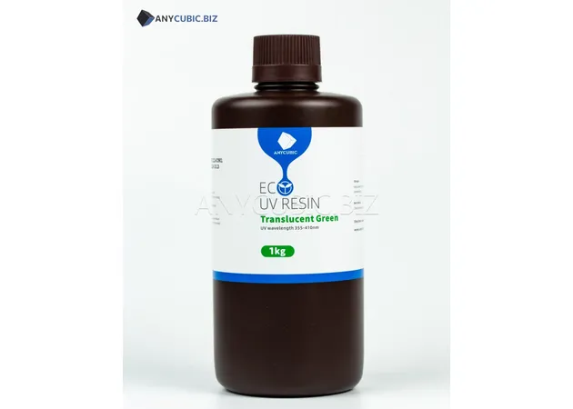 Фото 3 - Anycubic Plant-Based UV Resin Translucent Green — Eco Resin 1kg