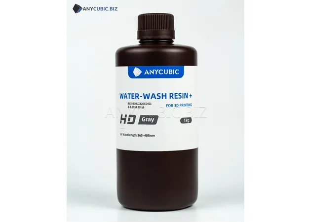 Фото 3 - Gray HD Water-Wash Resin+ Anycubic 1kg