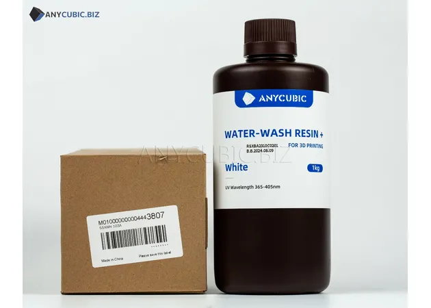 Фото 4 - Anycubic Water-Wash Resin+ White 1kg — White Resin for LCD/DLP