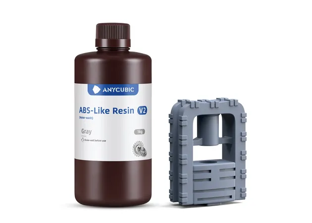Фото 2 - Anycubic ABS-Like Resin V2 Grey | Water-Washable & Durable UV Resin