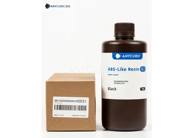 Фото 4 - Anycubic ABS-Like Resin V2 Black | Water-Washable & Tough UV Resin