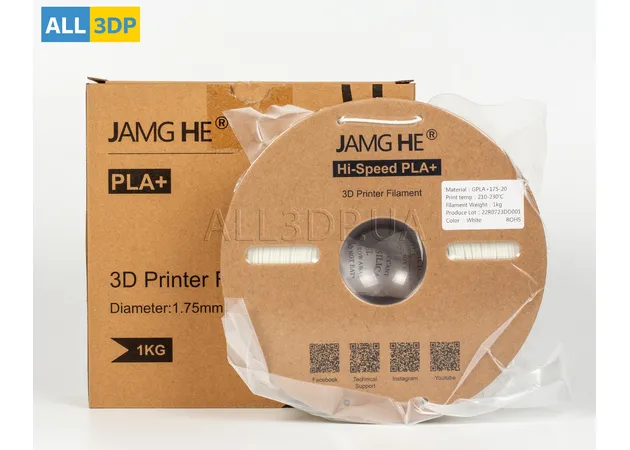 Фото 6 - Білий Високошвидкісний філамент для швидкісного друку Hi-Speed PLA+ JAMGHE 1,75 мм 1kg