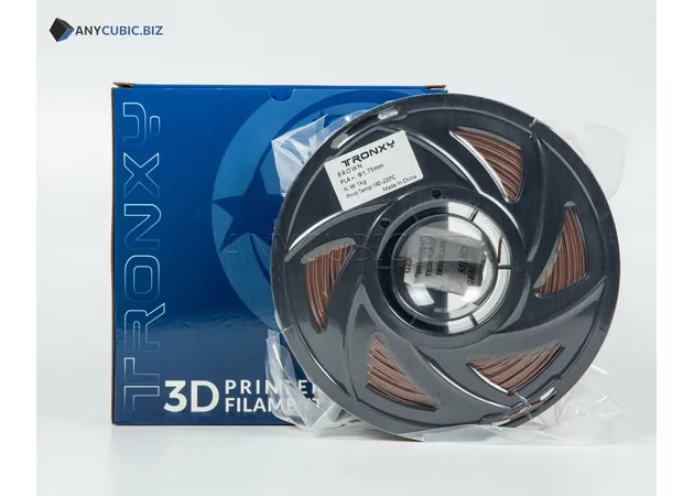 Фото 2 - Коричневий PLA філамент (пластик) для 3D принтера 1кг, 1.75мм, 330м Tronxy Filament