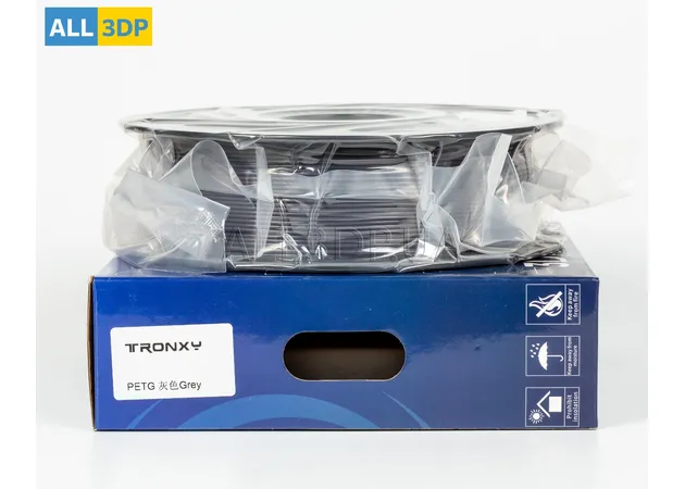 Фото 6 - Сірий PETG філамент (пластик) для 3D принтера 1кг, 1.75мм, 330м Tronxy