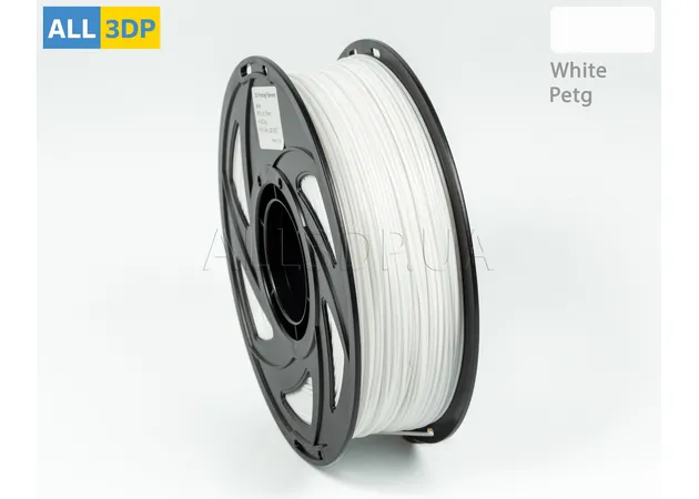 Фото 9 - Білий PETG філамент (пластик) для 3D принтера 1кг, 1.75мм, 330м Tronxy