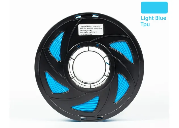 Фото 2 - TPU Filament for 3D printer Light Blue 1kg, 1.75mm