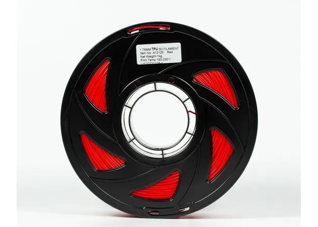 Фото 5 - TPU 95A Filament (пластик) для 3D принтера Червоний 1кг, 1.75мм