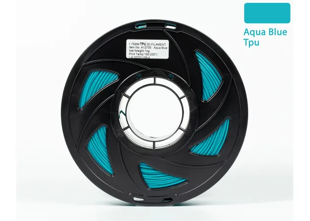 Фото 3 - TPU Filament (пластик) для 3D принтера Бірюзовий 1кг, 1.75мм