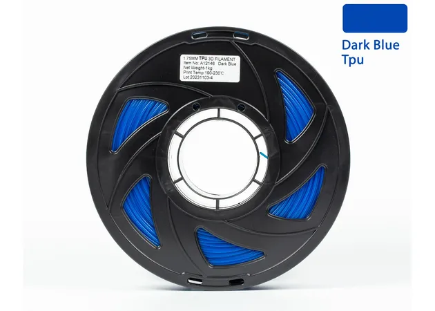Фото 3 - TPU Filament (пластик) для 3D принтера Темно-синій 1кг, 1.75мм