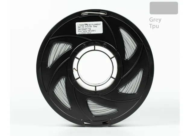 Фото 3 - TPU Filament (пластик) для 3D принтера Сірий 1кг, 1.75мм