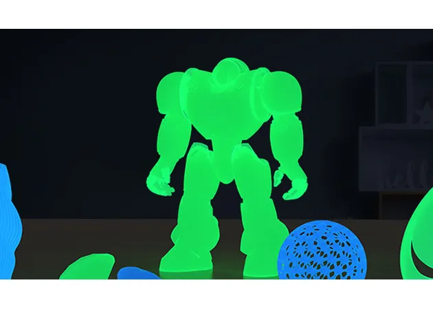 Фото 6 - PLA Luminous Glow In The Dark Green 1.75 mm Anycubic