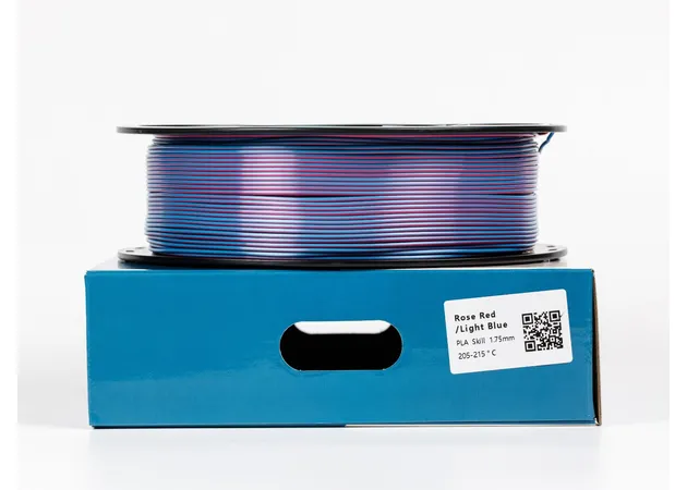 Фото 2 - PLA Silk Rose Red Light Blue Filament ALL3DP 1 kg