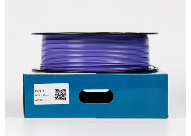 Фото 2 - Фіолетовий PETG (ПЕТГ) coPET пластик для 3D принтера | Purple PETG 1кг | 1.75мм | 330м