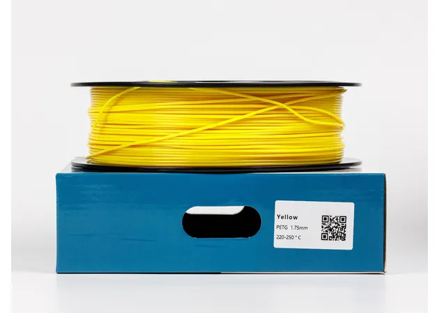 Фото 2 - Жовтий PETG (ПЕТГ) coPET пластик для 3D принтера | Yellow PETG 1кг | 1.75мм | 330м
