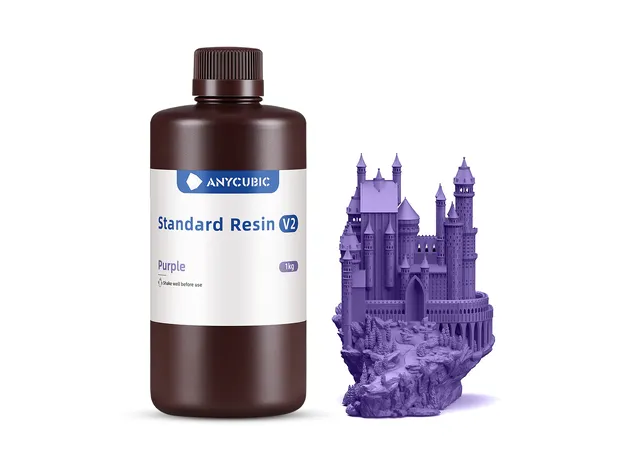 Фото 2 - Anycubic Standard Resin V2 Purple 1 kg