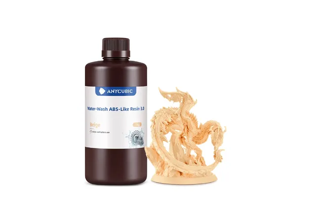 Фото 2 - Anycubic Water-Wash ABS-Like Resin 3.0 Beige 1 kg