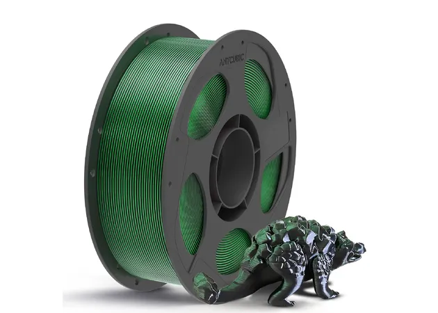 Фото 3 - Anycubic PLA Silk Dual Color Black Green Filament 1 kg 1.75 mm for 3D Printer