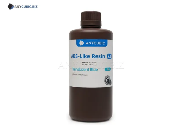 Фото 3 - Anycubic ABS-Like Resin 2.0 Translucent Blue 1 kg