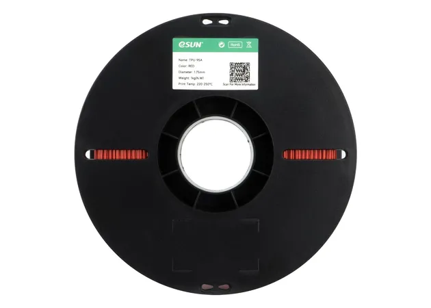 Фото 3 - eSUN TPU-95A Red Flexible TPU Filament 1.75 mm 1 kg