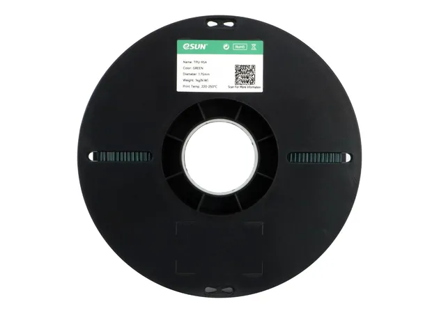 Фото 3 - eSUN TPU-95A Translucent Green Flexible TPU Filament 1 kg