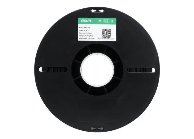 Фото 3 - eSUN TPU-LW Black Lightweight Foamable TPU Filament 0.75 kg