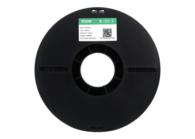 Фото 3 - eSUN eLastic TPE-83A Black Soft Flexible TPE Filament 1 kg
