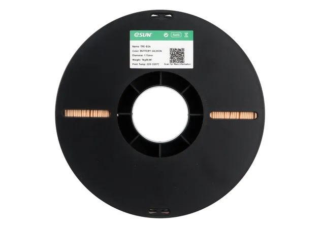 Фото 3 - eSUN eLastic TPE-83A Buttery Salmon Soft Flexible TPE Filament 1 kg